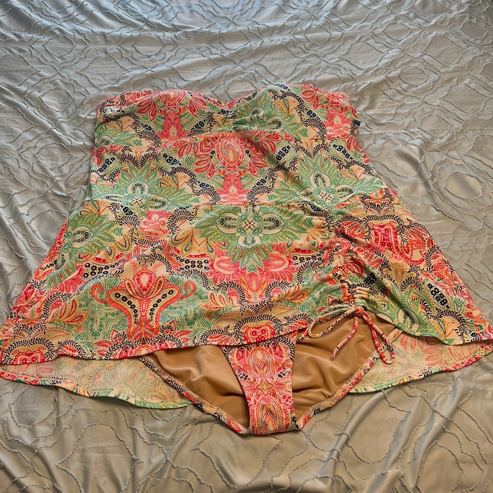Torrid swim by cacique one piece swim suit/swim dress size 24